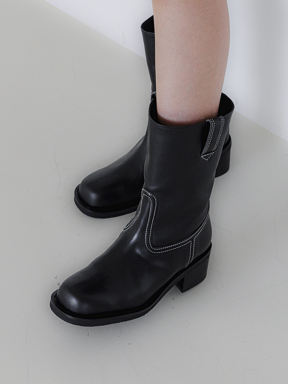 RT middle boots_23528_black